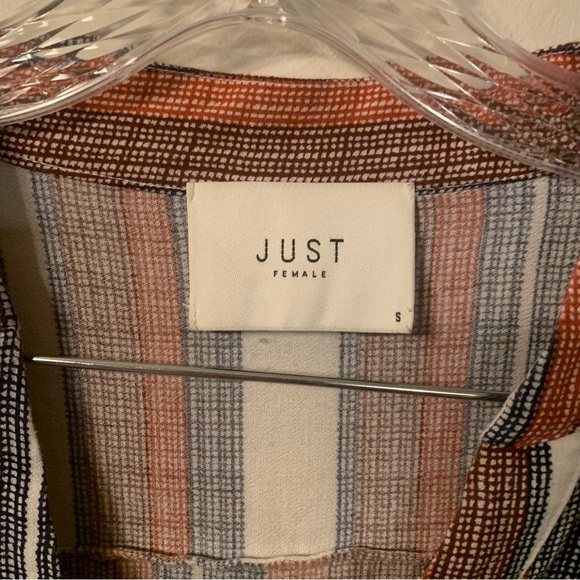 Just Female Stipy Shirt Viscose Long Sleeve S - Picture 3 of 7